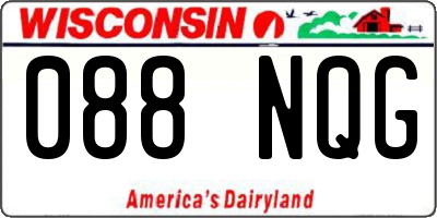 WI license plate 088NQG