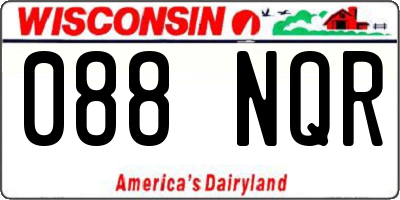 WI license plate 088NQR
