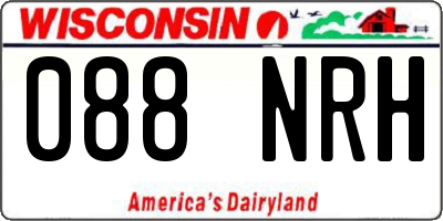 WI license plate 088NRH