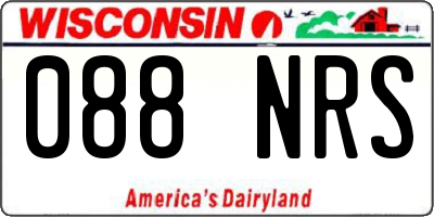 WI license plate 088NRS