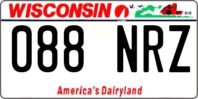 WI license plate 088NRZ