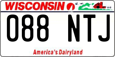 WI license plate 088NTJ