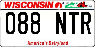 WI license plate 088NTR