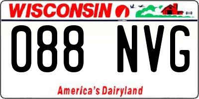 WI license plate 088NVG