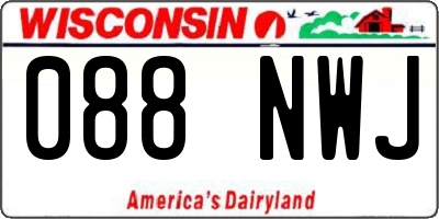 WI license plate 088NWJ