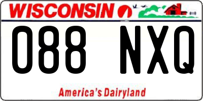 WI license plate 088NXQ