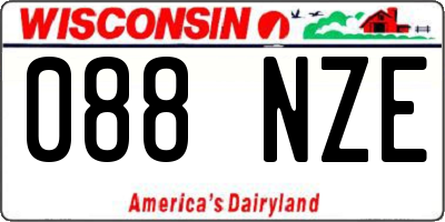 WI license plate 088NZE