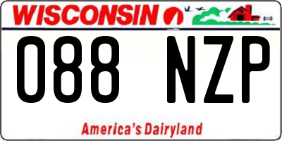 WI license plate 088NZP