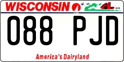 WI license plate 088PJD