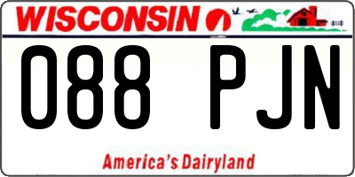 WI license plate 088PJN