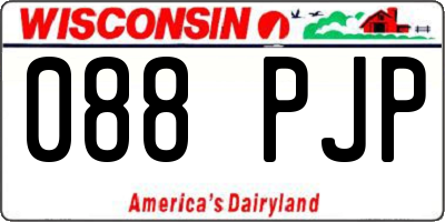 WI license plate 088PJP