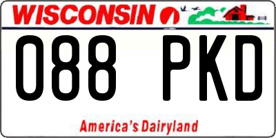 WI license plate 088PKD