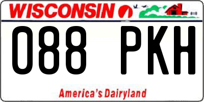 WI license plate 088PKH