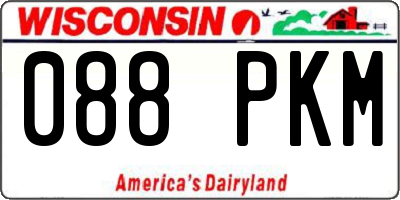 WI license plate 088PKM