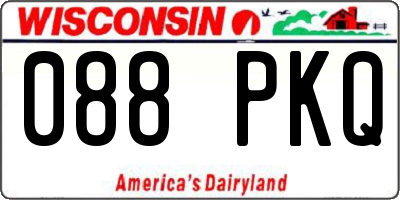 WI license plate 088PKQ