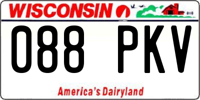 WI license plate 088PKV