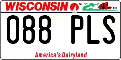 WI license plate 088PLS