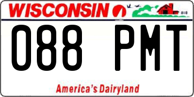 WI license plate 088PMT
