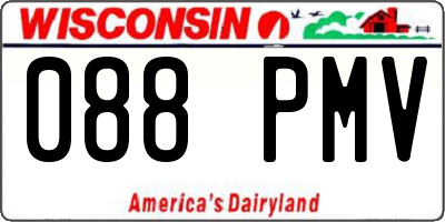 WI license plate 088PMV