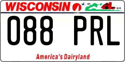 WI license plate 088PRL