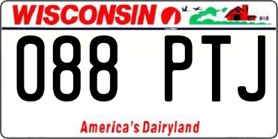 WI license plate 088PTJ