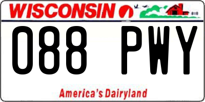 WI license plate 088PWY