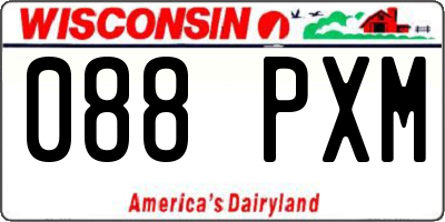 WI license plate 088PXM