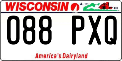 WI license plate 088PXQ