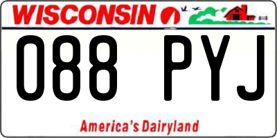 WI license plate 088PYJ