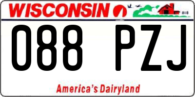 WI license plate 088PZJ