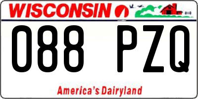 WI license plate 088PZQ