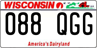 WI license plate 088QGG