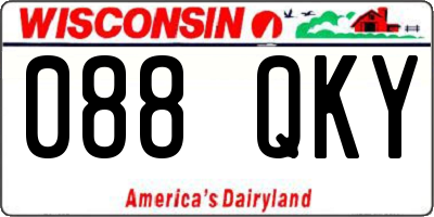 WI license plate 088QKY