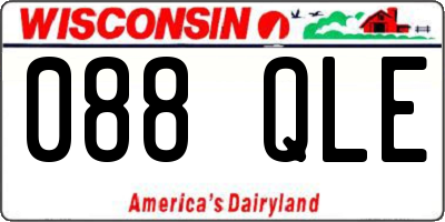 WI license plate 088QLE