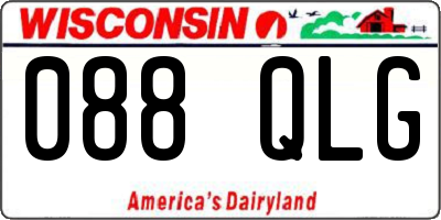 WI license plate 088QLG
