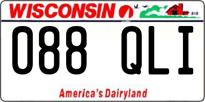 WI license plate 088QLI