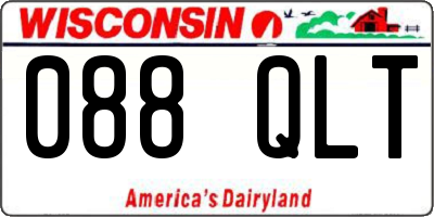 WI license plate 088QLT
