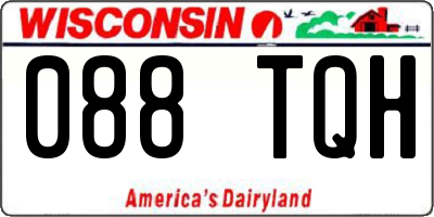 WI license plate 088TQH