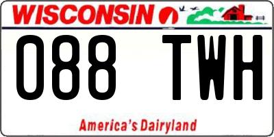WI license plate 088TWH