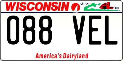 WI license plate 088VEL