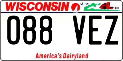 WI license plate 088VEZ
