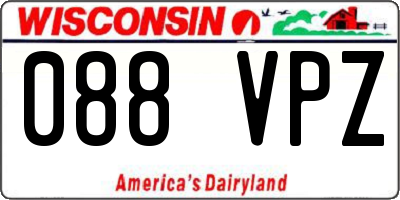 WI license plate 088VPZ