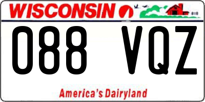 WI license plate 088VQZ