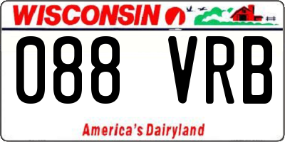 WI license plate 088VRB