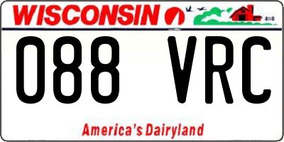 WI license plate 088VRC