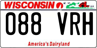 WI license plate 088VRH