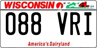 WI license plate 088VRI