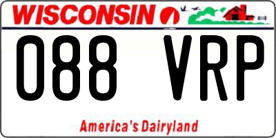 WI license plate 088VRP