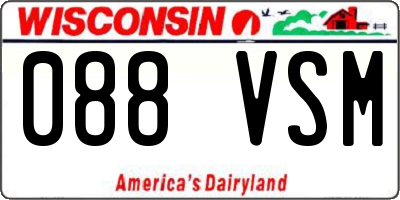 WI license plate 088VSM