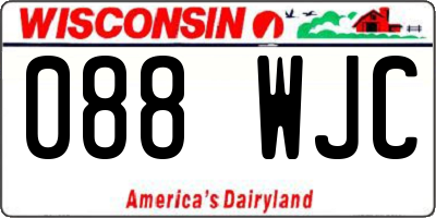 WI license plate 088WJC
